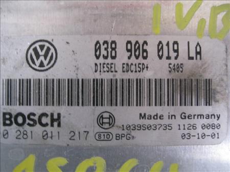 CENTRALITA Seat ibiza (6l1)(04.2002->) 1.9 TDI ASZ 038906019DQ 38906019DQ BOSCH 281011217 BOSCH281011217 AZUL BOSCH uce - Imagen 2