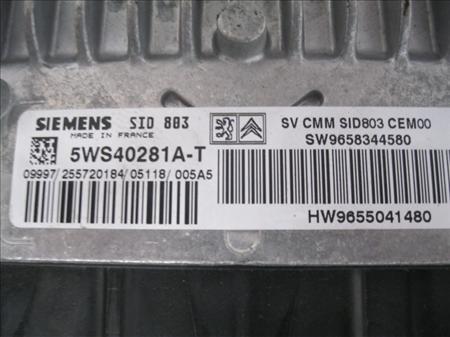 CENTRALITA Citroen c4 berlina (06.2004->) 2.0 HDi RHR (DW10BTED4) RHR(DW10BTED4) 5WS40218A GRIS uce - Imagen 3