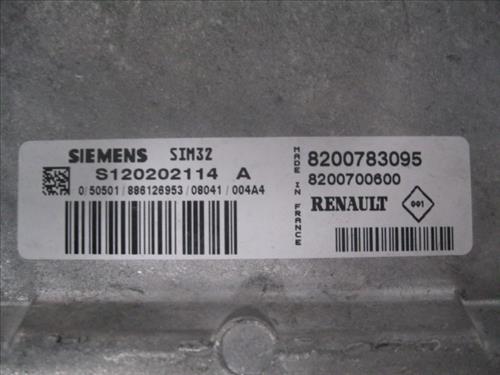 CENTRALITA Renault modus i (2004->) 1.2 16V D4F 784 D4F784 SIEMENS/8200783095 SIEMENS8200783095 AZUL uce - Imagen 2