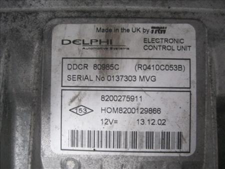 CENTRALITA Nissan almera (n16/e)(01.2000->) 1.5 dCi D/ K9K 260 - #Prov# DK9K260PROV DELPHI/8200275911 DELPHI8200275911 PLATA uce