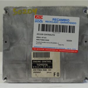 CENTRALITA Toyota corolla verso (r1)(2004->) 2.2 D-4D 2AD-FTV 2ADFTV MB175800-9440 MB1758009440 89661-0F101 896610F101 BLANCO DENSO uce