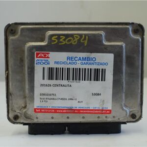 CENTRALITA Seat alhambra (7v8)(01.1996->) 1.9 TDI AUY 0281010751 281010751 AZUL BOSCH uce