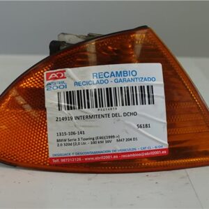 INTERMITENTE DEL. DCHO BMW serie 3 touring (e46)(1999->) 2.0 320d [2,0 Ltr. - 100 kW 16V Diesel CAT] M47 204 D1 M47204D1 1315-106-141 1315106141 VERDE    Delanteras delanteros Derechas derechos pilotos
