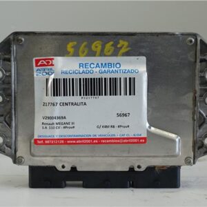CENTRALITA Renault megane iii 1.6  110 CV - #Prov# G/ K4M R8 - #Prov# GK4MR8PROV V29004369A BLANCO    uce