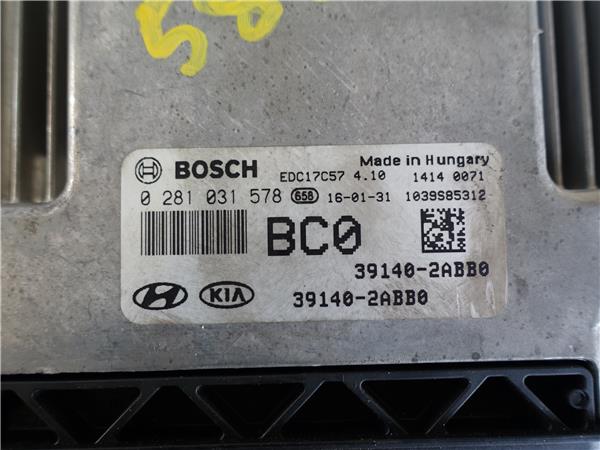 CENTRALITA Hyundai tucson (jm)(2004->) 1.7 CRDI (116CV) - #Prov# D4FD - #Prov# D4FDPROV 0281031578 281031578 BLANCO uce - Imagen 3