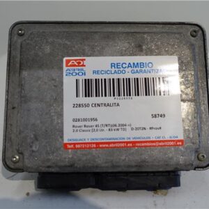 CENTRALITA Rover rover 45 (t/rt)(06.2004->) 2.0 Classic [2,0 Ltr. - 83 kW TD] D-20T2N - #Prov# D20T2NPROV 0281001956 281001956 GRIS PLATA    uce