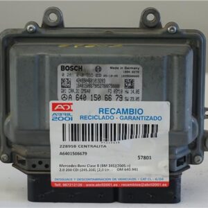 CENTRALITA Mercedes-Benz clase b (bm 245)(03.2005->) 2.0 200 CDI (245.208) [2,0 Ltr. - 103 kW CDI CAT] OM 640.941 OM640941 A6401506679 NEGRO    uce