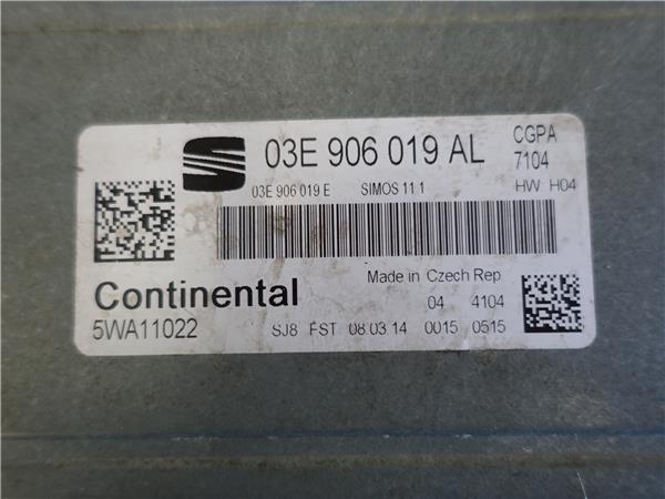 CENTRALITA Seat ibiza berlina (6j5)(06.2008->) 1.2 CGPA 03E906019AL 3E906019AL BLANCO uce LNR - Imagen 3