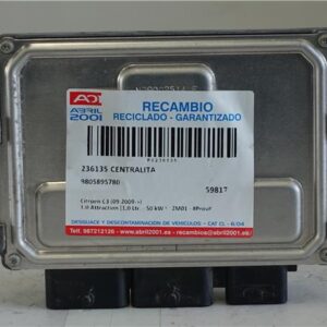 CENTRALITA Citroen c3 (09.2009->) 1.0 Attraction [1,0 Ltr. - 50 kW VTi] ZM01 - #Prov# ZM01PROV 9805895780 NEGRO    uce 20CR02