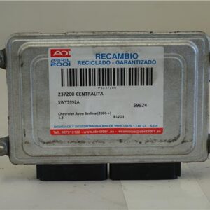 CENTRALITA Chevrolet aveo berlina (2006->) 1.2 B12D1 5WY5992A NEGRO    uce