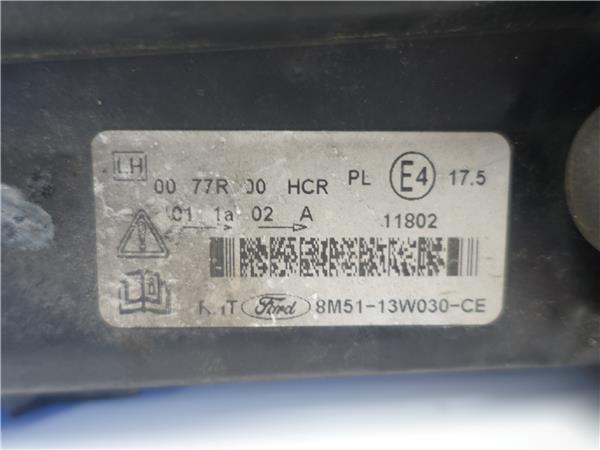 FARO DEL. IZDO. Ford focus ii (da_) 1.6 TDCi G8DB 8M51-13W030-CE 8M5113W030CE NEGRO Bombillas Delanteras delanteros Izquierdas izquierdos Lámparas luces Luz Pilotos - Imagen 3