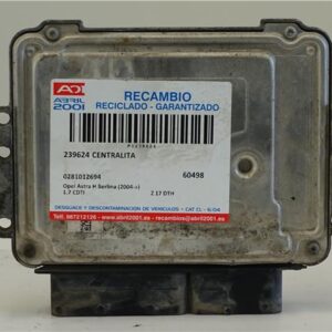 CENTRALITA Opel astra h berlina (2004->) 1.7 CDTI Z 17 DTH Z17DTH 0281012694 281012694 AZUL    uce
