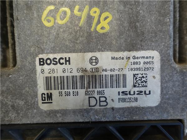 CENTRALITA Opel astra h berlina (2004->) 1.7 CDTI Z 17 DTH Z17DTH 0281012694 281012694 AZUL uce - Imagen 3