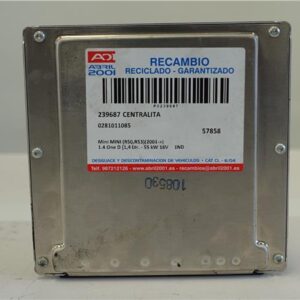 CENTRALITA Mini mini (r50,r53)(2001->) 1.4 One D [1,4 Ltr. - 55 kW 16V Turbodiesel CAT] 1ND 0281011085 281011085 VERDE    uce