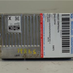 CENTRALITA Toyota yaris (ksp9/scp9/nlp9)(08.2005->) 1.5  (NCP93) 1NZ-FE 1NZFE 89661-ODT20 89661ODT20 BLANCO    uce