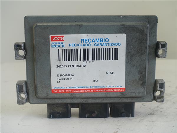 CENTRALITA Ford fiesta vi 1.4 SPJA S180047025A GRANATE uce