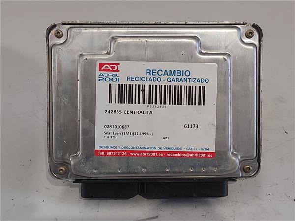 CENTRALITA Seat leon (1m1)(11.1999->) 1.9 TDI ARL 0281010687 281010687 AMARILLO uce EFF