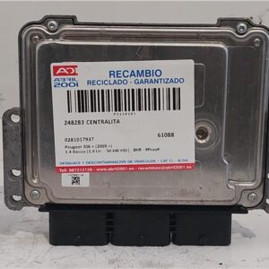 CENTRALITA Peugeot 206 + (2009->) 1.4 Básico [1,4 Ltr. - 50 kW HDi] 8HR - #Prov# 8HRPROV 0281017937 281017937 GRIS    uce 20CQ98