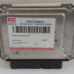 CENTRALITA Kia carens (un)(2007->) 2.0 CRDi 140 D4EA 0281013072 281013072 GRIS    uce