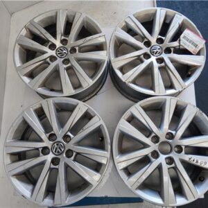 CONJUNTO DE 4 LLANTAS ALUMINIO Volkswagen polo v (6r1)(06.2009->) 1.2 Advance [1,2 Ltr. - 66 kW TSI] CJZ - #Prov# CJZPROV 6JX15H2ET40 BLANCO    PED