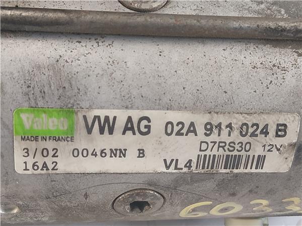 MOTOR ARRANQUE Volkswagen golf iv berlina (1j1)(1997->) 1.9 TDI ASV 02A911024B 2A911024B GRIS de EGS - Imagen 3