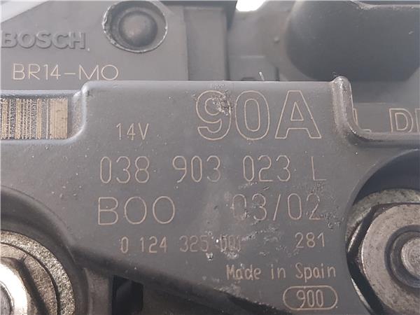 ALTERNADOR Volkswagen golf iv berlina (1j1)(1997->) 1.9 TDI ASV 038903023L 38903023L GRIS generador EGS - Imagen 3