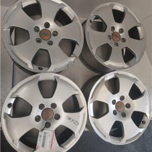 CONJUNTO DE 4 LLANTAS ALUMINIO Audi a3 (8p1)(05.2003->) 1.8 TFSI Ambiente [1,8 Ltr. - 118 kW 16V TFSI] BYT 7.5JX17H2 75JX17H2 BLANCO