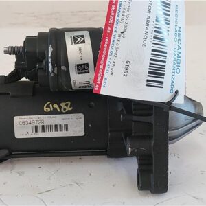 MOTOR ARRANQUE Peugeot partner tepee (05.2008->) 1.6 Confort [1,6 Ltr. - 66 kW] 9HX ó 9H02 - #Prov# 9HXÓ9H02PROV C634972R BLANCO Y AZUL    de 20DP48