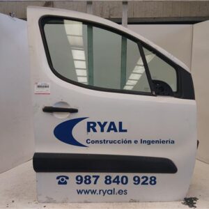 PUERTA DEL. DCHA. Peugeot partner tepee (05.2008->) 1.6 Confort [1,6 Ltr. - 66 kW] 9HX ó 9H02 - #Prov# 9HXÓ9H02PROV BLANCO Y AZUL    Delanteras delanteros Derechas derechos 20DP48