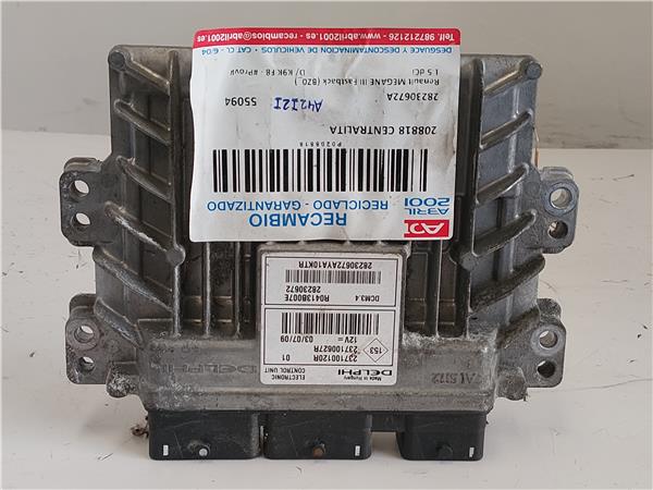CENTRALITA Renault megane iii fastback (bz0_) 1.5 dCi D/ K9K F8 - #Prov# DK9KF8PROV 28230672A NEGRO DELPHI uce