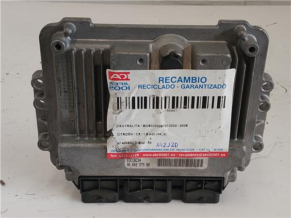 CENTRALITA Citroen c5 berlina (2004->) 1.6 HDi (RC8HZB) D-9HZ - #Prov# D9HZPROV BOSCH/0281013332 BOSCH0281013332 MARRON uce