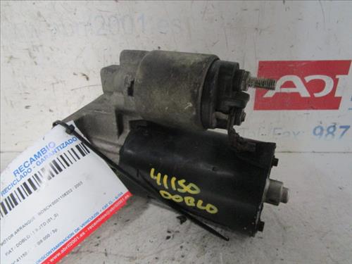 MOTOR ARRANQUE Fiat i doblo (119)(2001->) 1.9 JTD (223AXE1A) 182 B9.000 182B9000 BOSCH/0001108202 BOSCH0001108202 BLANCO de
