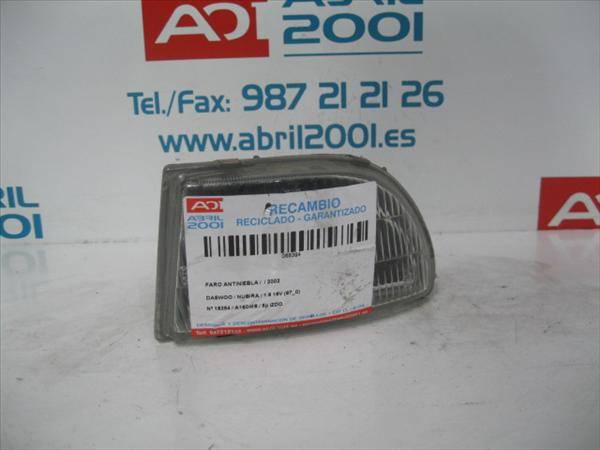 FARO ANTINIEBLA Daewoo nubira berlina (1997->) 1.6 16V A16DMS GRIS Bombillas Lámparas luces Luz Pilotos