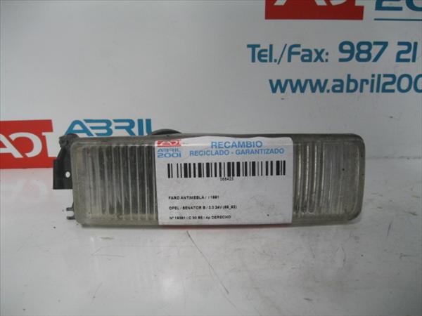 FARO ANTINIEBLA IZDO. Opel senator b (1987->) 3.0 24V C 30 SE C30SE GRIS Bombillas Izquierdos Lámparas luces Luz Pilotos