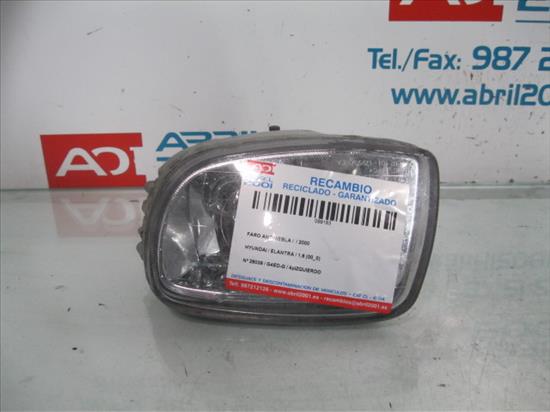 FARO ANTINIEBLA Hyundai elantra (xd)(2000->) 1.6 G4ED-G G4EDG AZUL Bombillas Lámparas luces Luz Pilotos