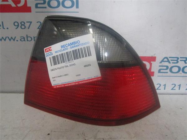 PILOTO TRA. DCHO. Saab 9-5 berlina (->06.2001) 2.0 t B205E GRIS PLATA Bombilla Derecha derecho Faro Lámpara Luz Trasera trasero