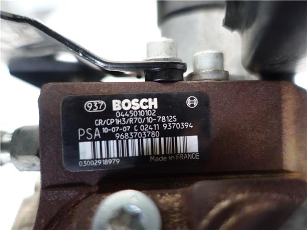 BOMBA INYECTORA Citroen c4 berlina (06.2004->) 1.6 HDi 9HX (DV6ATED4) 9HX(DV6ATED4) 0445010102 445010102 GRIS BOSCH BOMBA inyeccion INYECTORA - Imagen 3