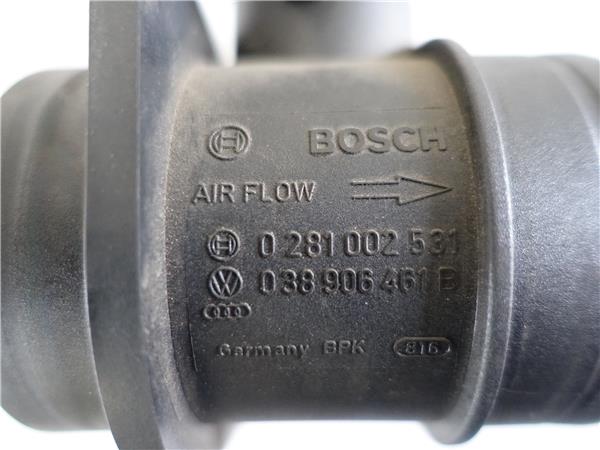 CAUDALIMETRO Volkswagen golf v (1k1)(2003->) 1.9 TDI BXE 0281002531 281002531 GRIS PLATA BOSCH - Imagen 2