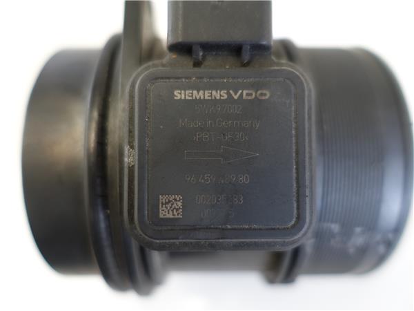 CAUDALIMETRO Peugeot 407 (2004->) 2.0 HDi 135 RHR (DW10BTED4) RHR(DW10BTED4) 5WK97002 GRIS SIEMENS VDO - Imagen 2