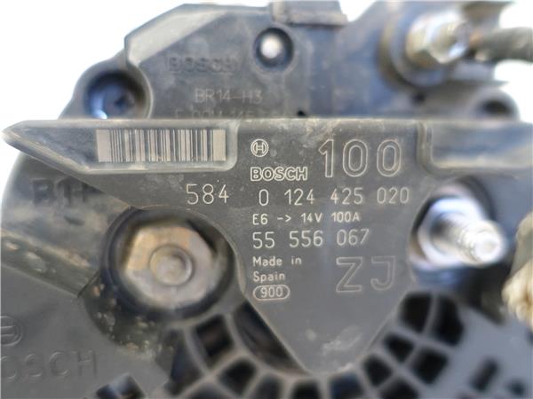 ALTERNADOR Opel astra h berlina (2004->) 1.6 Z 16 XEP Z16XEP 0124425020 124425020 GRIS BOSCH generador - Imagen 3