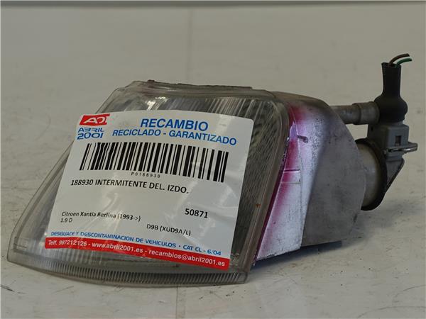 INTERMITENTE DEL. IZDO. Citroen xantia berlina (1993->) 1.9 D D9B (XUD9A/L) D9B(XUD9AL) GRANATE Delanteras delanteros Izquierdas izquierdos pilotos