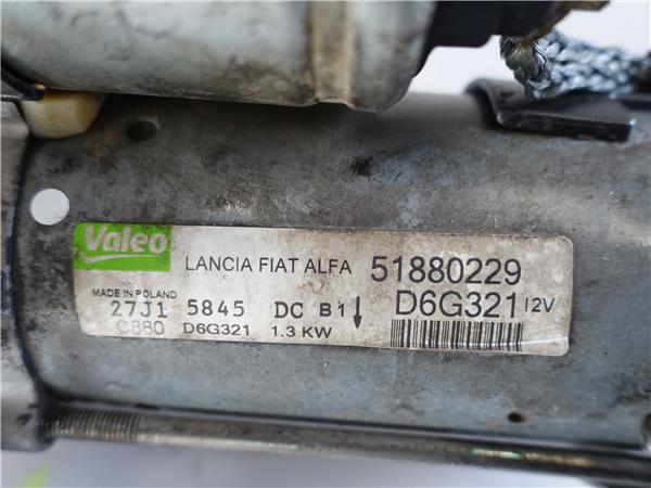 MOTOR ARRANQUE Fiat ii doblo (152)(2010->) 1.3 D Multijet 199 A3.000 199A3000 51850229 AMARILLO VALEO de - Imagen 3