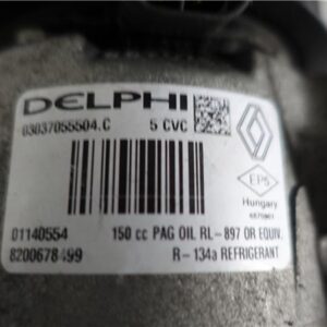 COMPRESOR AIRE ACOND. Renault megane ii (bm0/1_, cm0/1_) 1.9 dCi D/F9Q E8 - #Prov# DF9QE8PROV 8200678499 GRANATE DELPHI   Acondicionado