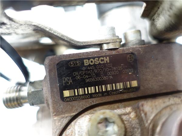 BOMBA INYECTORA Peugeot partner furgón 1.6 HDi 9HX (DV6ATED4) 9HX(DV6ATED4) 0445010102 445010102 BLANCO BOMBA inyeccion INYECTORA - Imagen 3