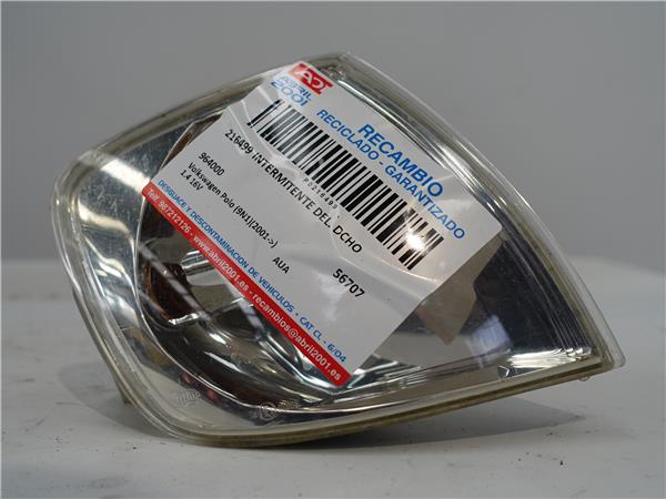 INTERMITENTE DEL. DCHO Volkswagen polo iv (9n1)(11.2001->) 1.4 16V AUA 964000 AZUL Delanteras delanteros Derechas derechos pilotos