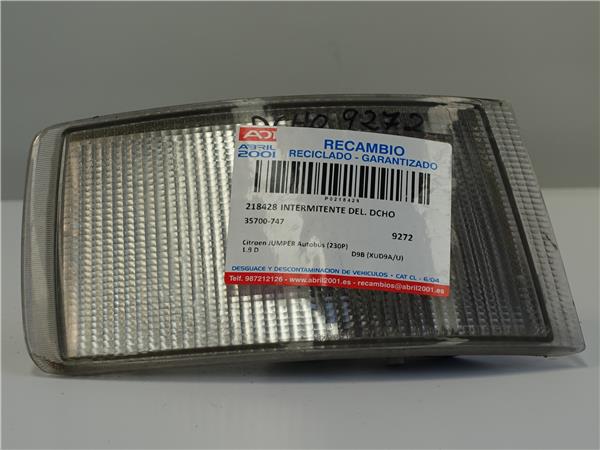 INTERMITENTE DEL. DCHO Citroen jumper autobús (230p) 1.9 D D9B (XUD9A/U) D9B(XUD9AU) 35-700-747 35700747 Delanteras delanteros Derechas derechos pilotos