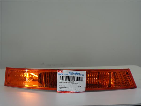 INTERMITENTE DEL. DCHO Renault master iii autobús (jd) 2.5 dCi G9U 650 G9U650 085511609R 85511609R BLANCO Delanteras delanteros Derechas derechos pilotos PF6004