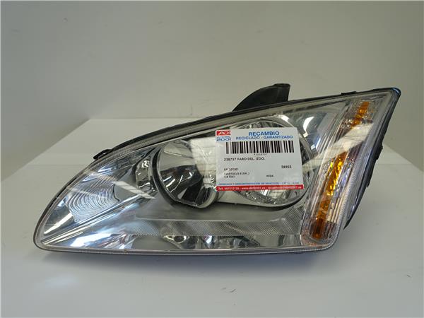 FARO DEL. IZDO. Ford focus ii (da_) 1.8 TDCi KKDA E4-10180 E410180 NEGRO Bombillas Delanteras delanteros Izquierdas izquierdos Lámparas luces Luz Pilotos
