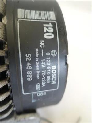 ALTERNADOR Saab 9-3 berlina (1998->) 2.2 TiD D223L 0123510089 123510089 BOSCH/0123510089 BOSCH0123510089 NEGRO generador - Imagen 3
