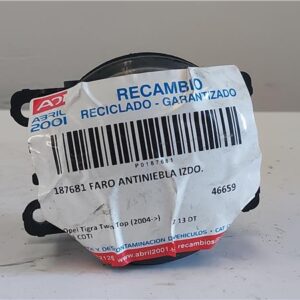 FARO ANTINIEBLA IZDO. Opel tigra twin top (2004->) 1.3 CDTI Z 13 DT Z13DT 89202513 89210094 AZUL Bombillas Izquierdos Lámparas luces Luz Pilotos
